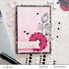 Part A-Glitz Art Craft Co.,LTD Embossing Folder Linked Ovals 3D Embossing Folder