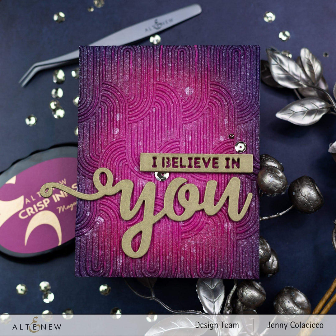 Part A-Glitz Art Craft Co.,LTD Embossing Folder Linked Ovals 3D Embossing Folder