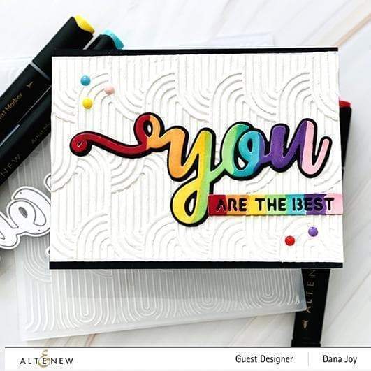 Part A-Glitz Art Craft Co.,LTD Embossing Folder Linked Ovals 3D Embossing Folder