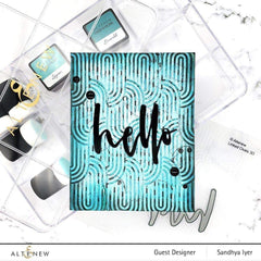 Part A-Glitz Art Craft Co.,LTD Embossing Folder Linked Ovals 3D Embossing Folder