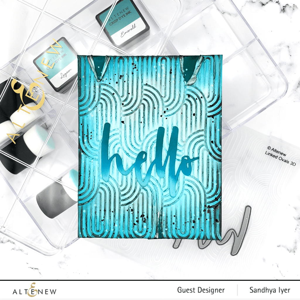 Part A-Glitz Art Craft Co.,LTD Embossing Folder Linked Ovals 3D Embossing Folder