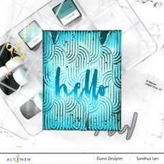 Part A-Glitz Art Craft Co.,LTD Embossing Folder Linked Ovals 3D Embossing Folder