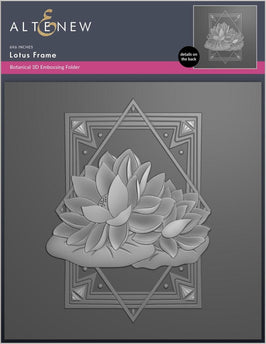 Part A-Glitz Art Craft Co.,LTD Embossing Folder Lotus Frame 3D Embossing Folder
