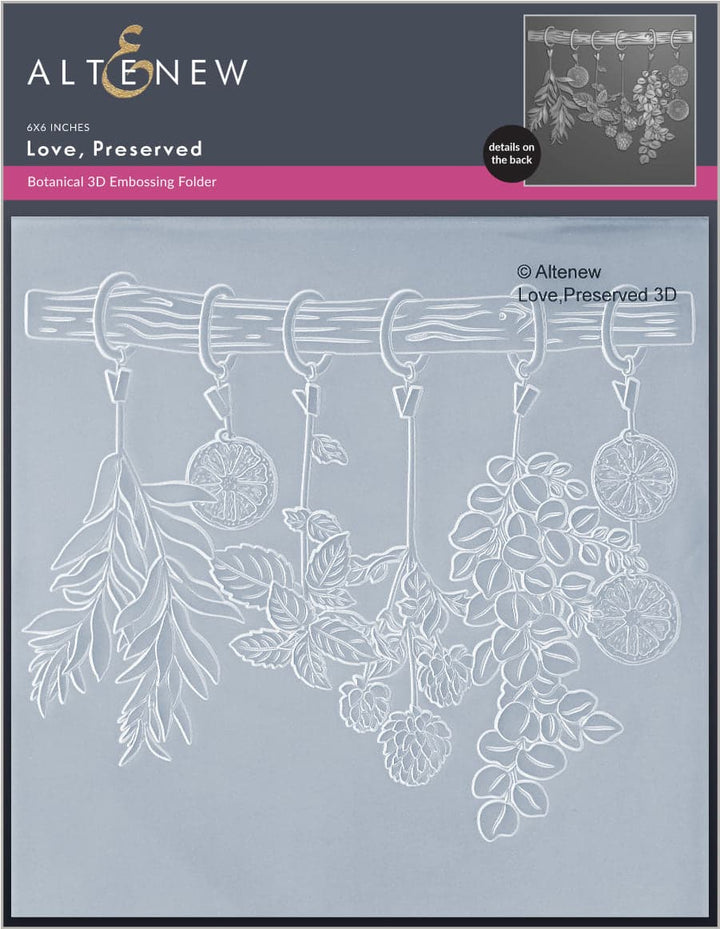 Love, Preserved 3D Embossing Folder