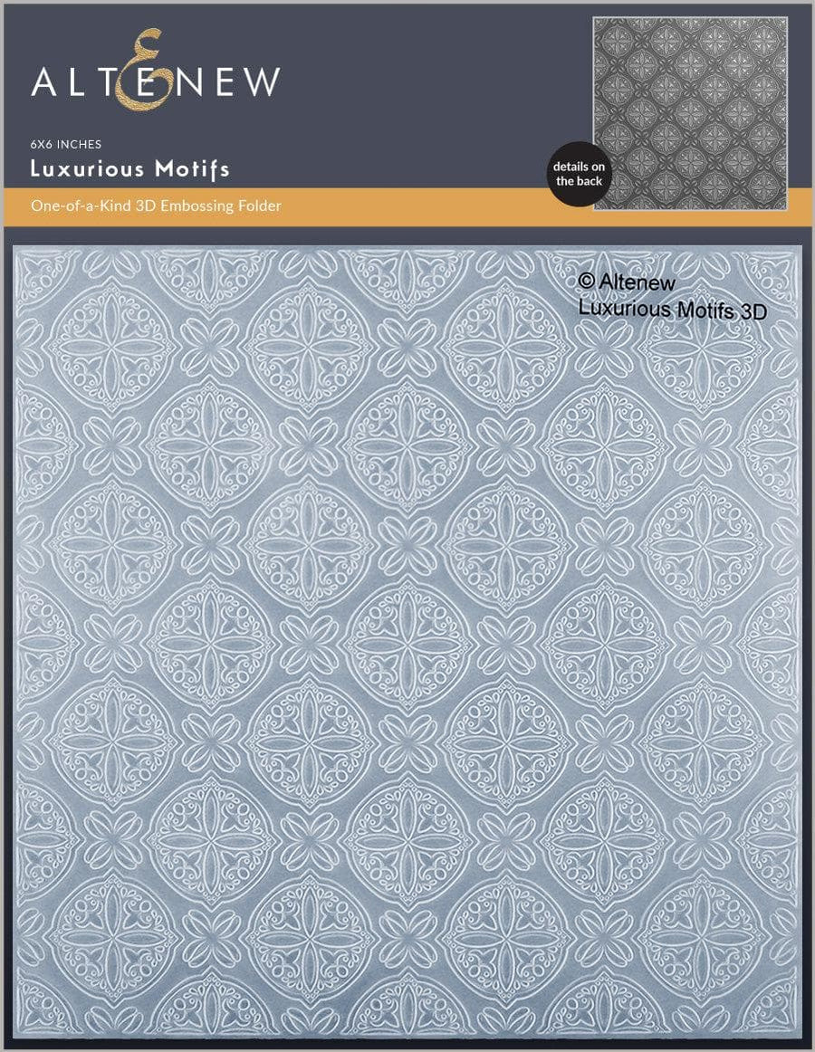 File Emboss Luxurious Motifs 3D Embossing Folder | Altenew