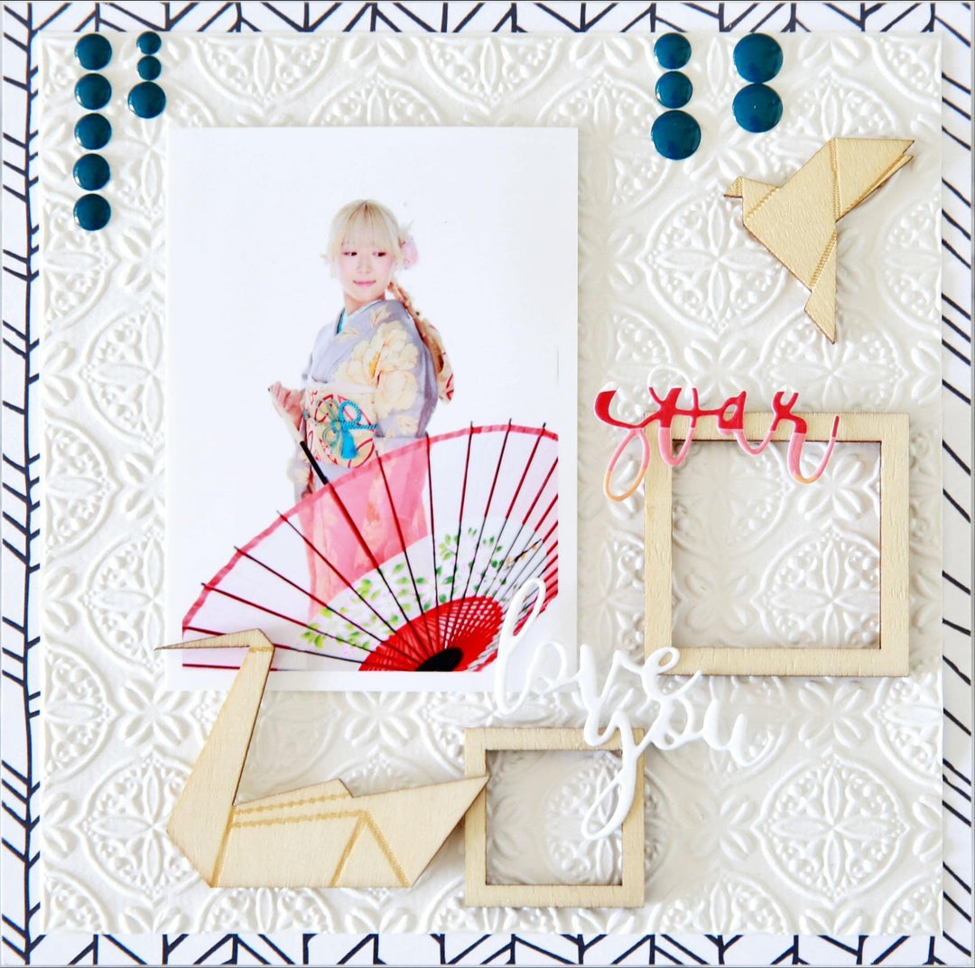 Part A-Glitz Art Craft Co.,LTD Embossing Folder Luxurious Motifs 3D Embossing Folder