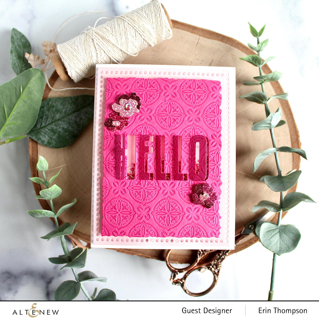 Part A-Glitz Art Craft Co.,LTD Embossing Folder Luxurious Motifs 3D Embossing Folder