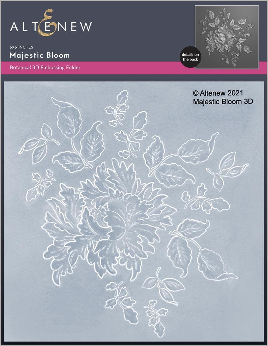 Part A-Glitz Art Craft Co.,LTD Embossing Folder Majestic Bloom 3D Embossing Folder
