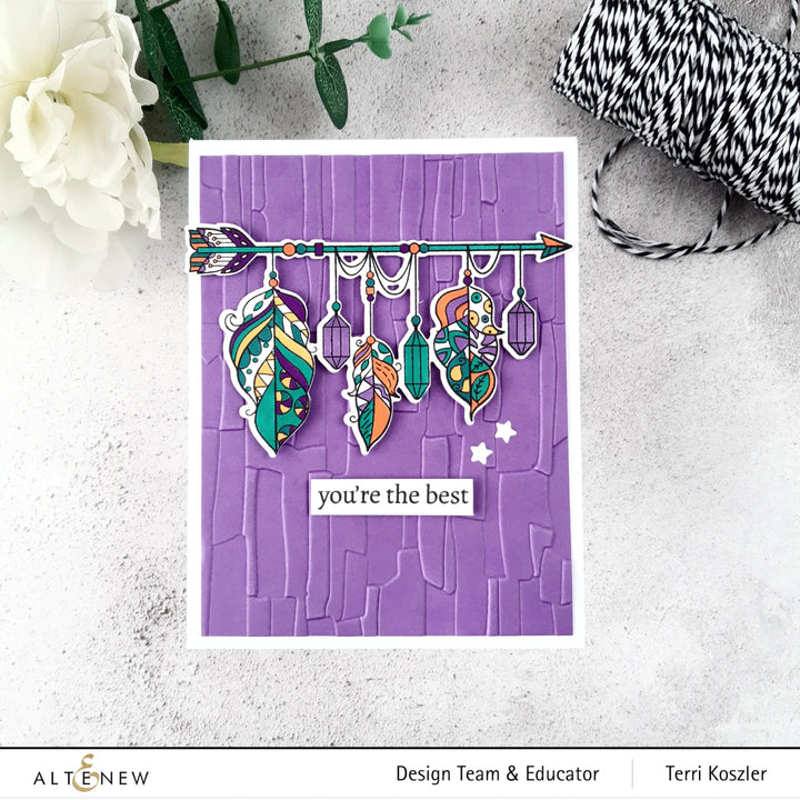 Part A-Glitz Art Craft Co.,LTD Embossing Folder Masonry Wall 3D Embossing Folder