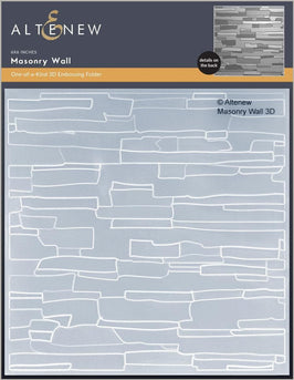 Part A-Glitz Art Craft Co.,LTD Embossing Folder Masonry Wall 3D Embossing Folder