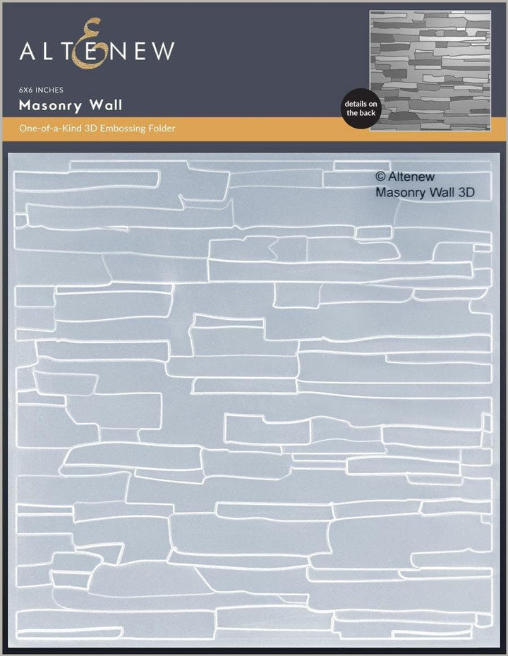 Part A-Glitz Art Craft Co.,LTD Embossing Folder Masonry Wall 3D Embossing Folder