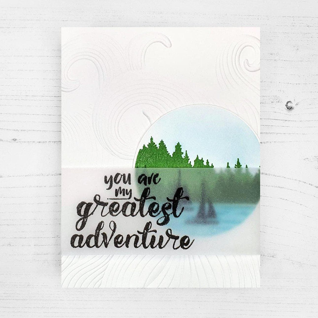 Part A-Glitz Art Craft Co.,LTD Embossing Folder Mighty Waves 3D Embossing Folder