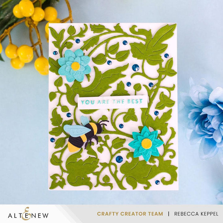 Mini Sentiments 3D Embossing folder