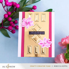 Mini Sentiments 3D Embossing folder