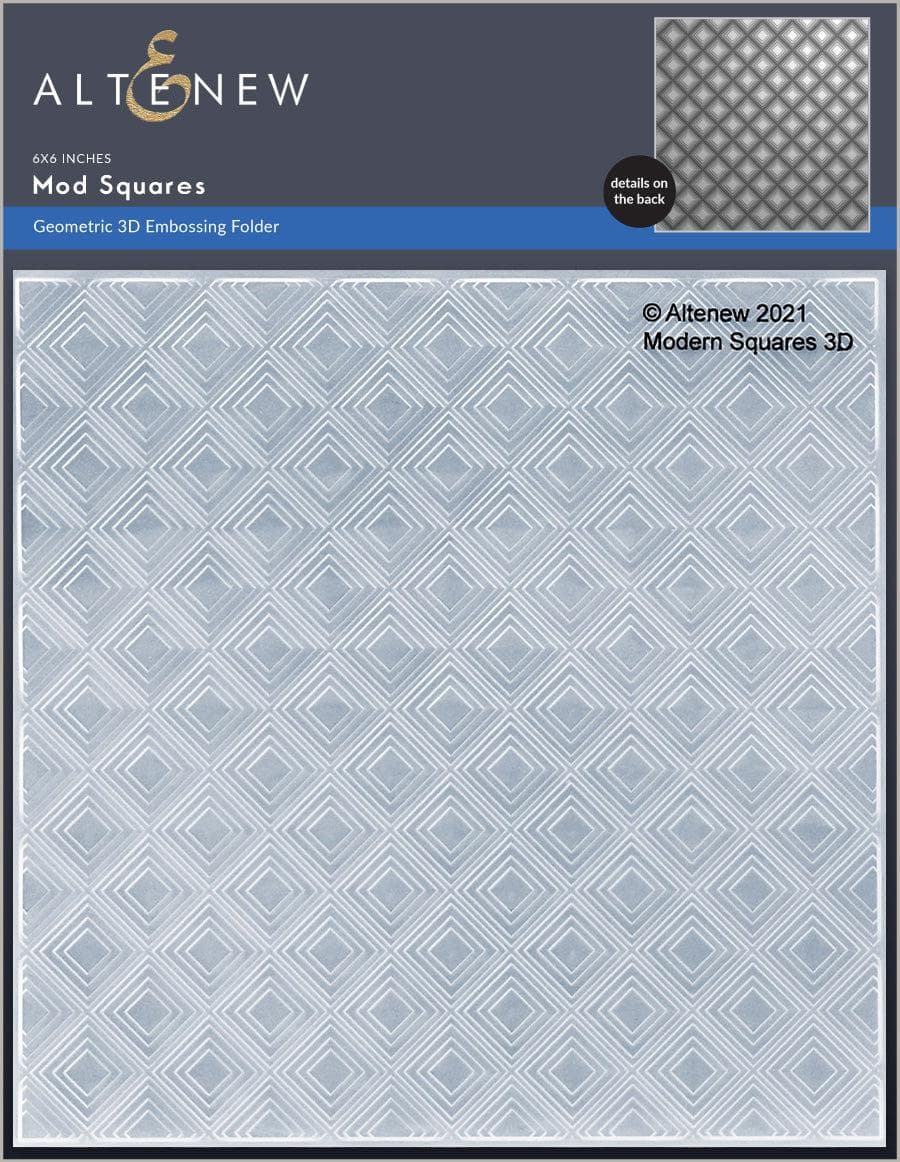 Part A-Glitz Art Craft Co.,LTD Embossing Folder Mod Squares 3D Embossing Folder