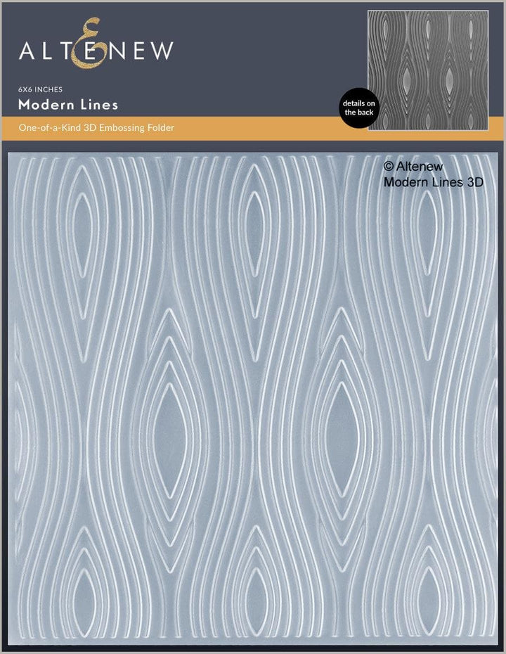 Modern Lines 3D Embossing Folder | Altenew
