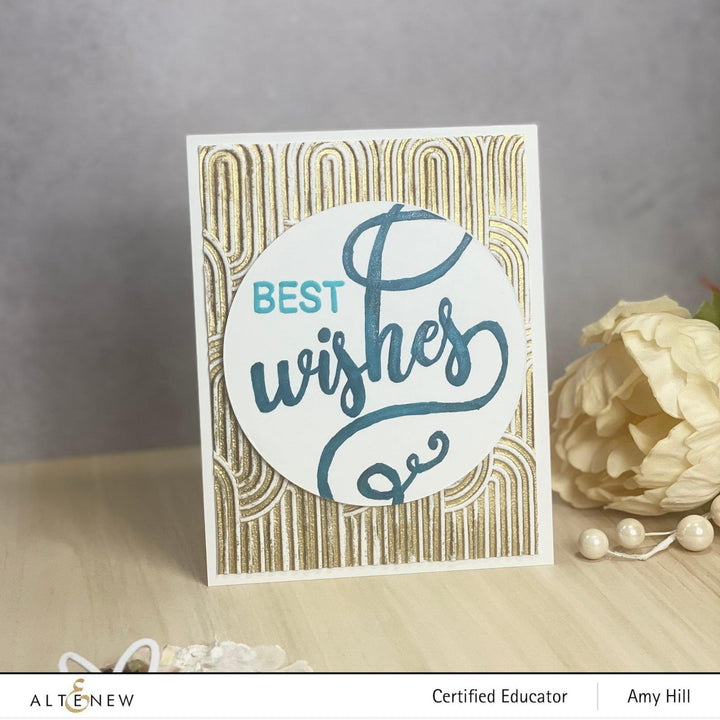 Part A-Glitz Art Craft Co.,LTD Embossing Folder Modern Wishes Debossing Folder