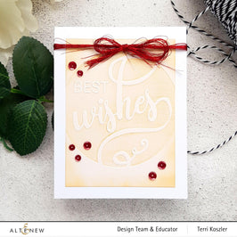 Part A-Glitz Art Craft Co.,LTD Embossing Folder Modern Wishes Debossing Folder