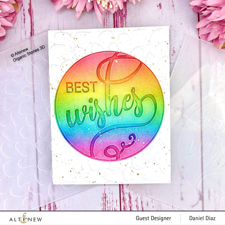 Part A-Glitz Art Craft Co.,LTD Embossing Folder Modern Wishes Debossing Folder