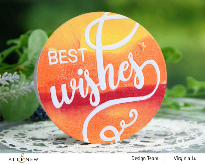 Part A-Glitz Art Craft Co.,LTD Embossing Folder Modern Wishes Debossing Folder