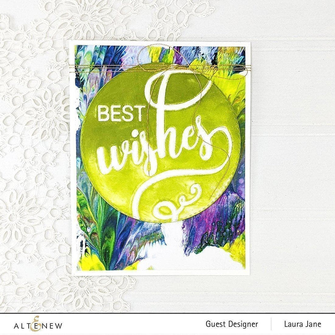 Part A-Glitz Art Craft Co.,LTD Embossing Folder Modern Wishes Debossing Folder
