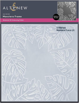 Part A-Glitz Art Craft Co.,LTD Embossing Folder Monstera Frame 3D Embossing Folder