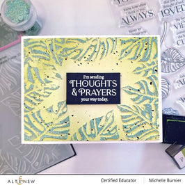 Part A-Glitz Art Craft Co.,LTD Embossing Folder Monstera Frame 3D Embossing Folder