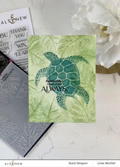 Part A-Glitz Art Craft Co.,LTD Embossing Folder Monstera Frame 3D Embossing Folder