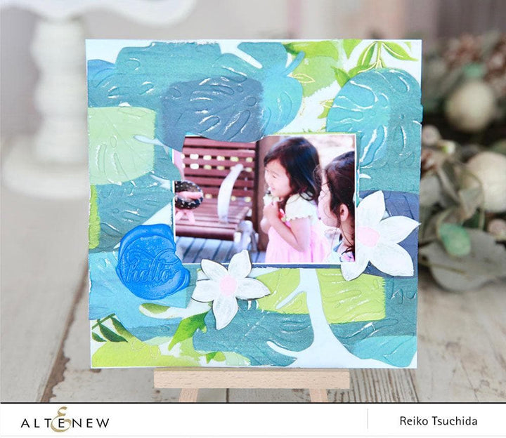 Part A-Glitz Art Craft Co.,LTD Embossing Folder Monstera Frame 3D Embossing Folder