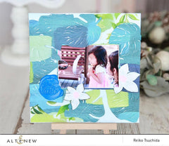 Part A-Glitz Art Craft Co.,LTD Embossing Folder Monstera Frame 3D Embossing Folder