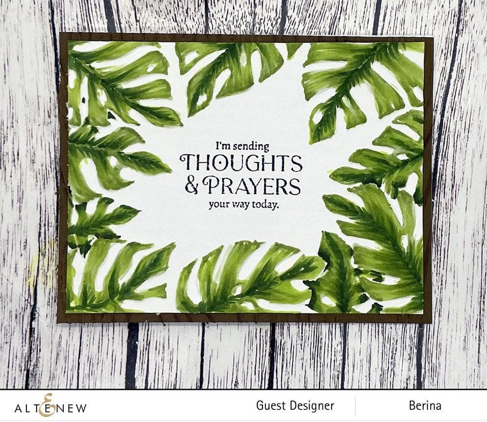 Part A-Glitz Art Craft Co.,LTD Embossing Folder Monstera Frame 3D Embossing Folder