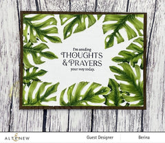 Part A-Glitz Art Craft Co.,LTD Embossing Folder Monstera Frame 3D Embossing Folder