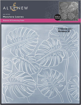 Part A-Glitz Art Craft Co.,LTD Embossing Folder Monstera Leaves 3D Embossing Folder