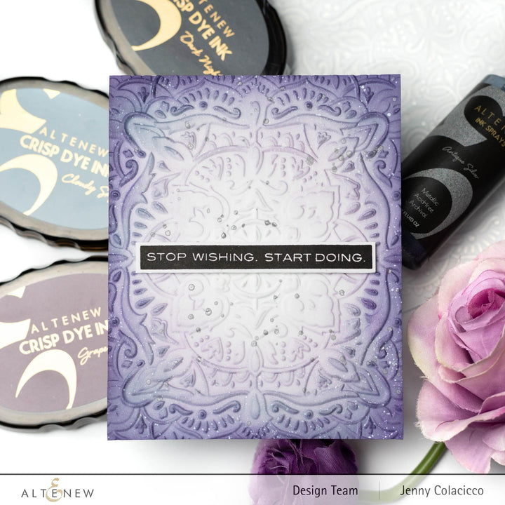 Part A-Glitz Art Craft Co.,LTD Embossing Folder Motif Tile 3D Embossing Folder