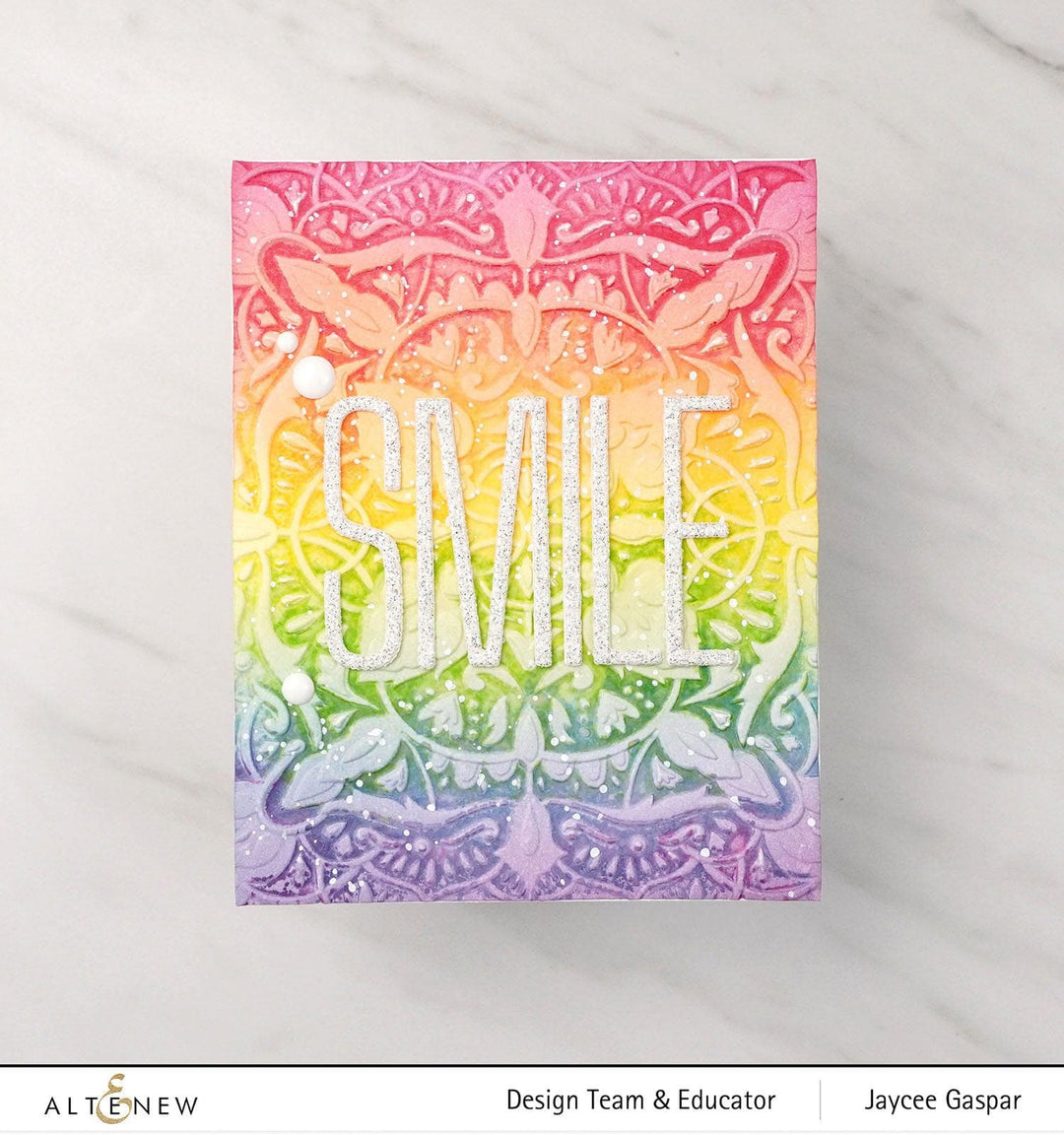 Part A-Glitz Art Craft Co.,LTD Embossing Folder Motif Tile 3D Embossing Folder