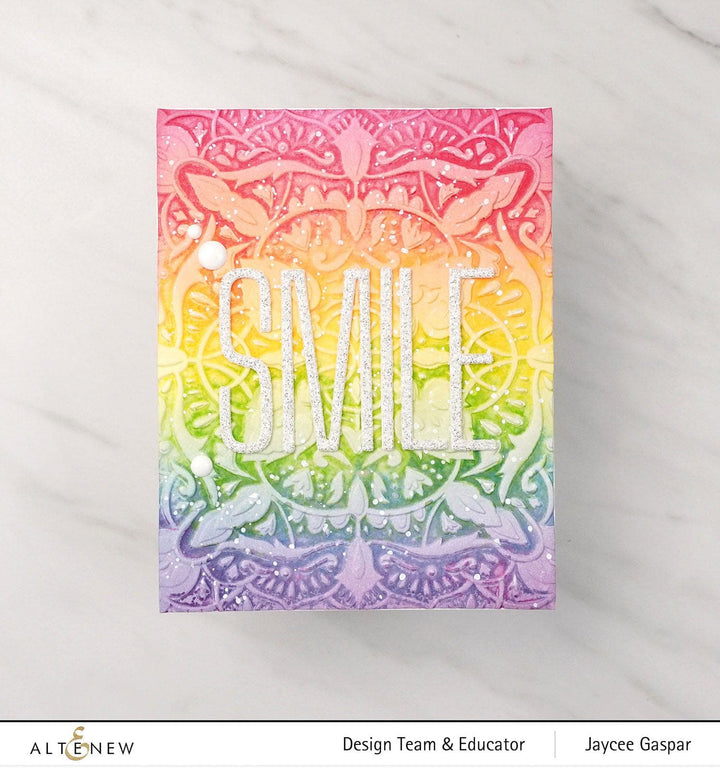 Part A-Glitz Art Craft Co.,LTD Embossing Folder Motif Tile 3D Embossing Folder