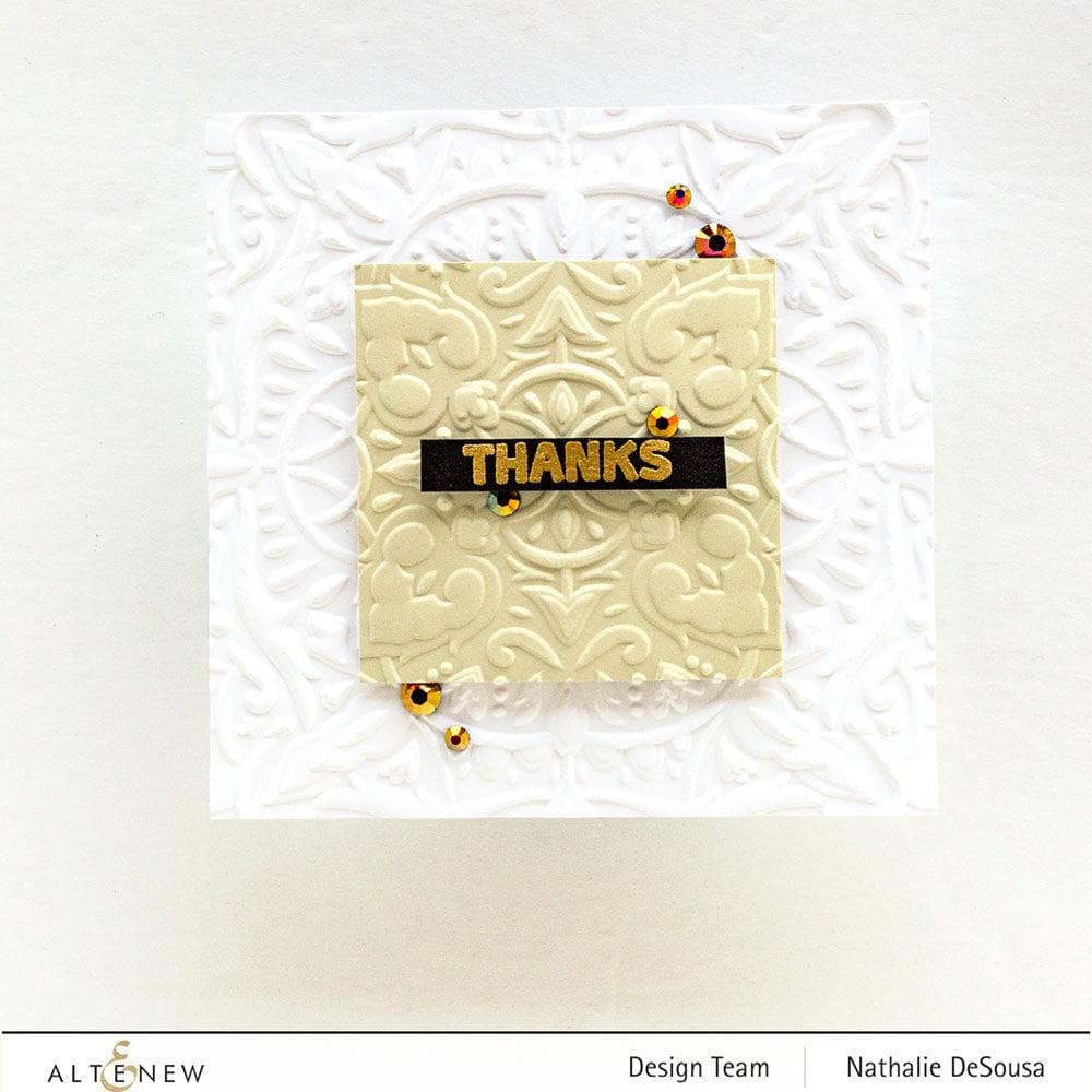 Part A-Glitz Art Craft Co.,LTD Embossing Folder Motif Tile 3D Embossing Folder