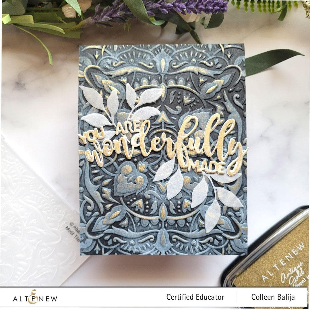 Part A-Glitz Art Craft Co.,LTD Embossing Folder Motif Tile 3D Embossing Folder