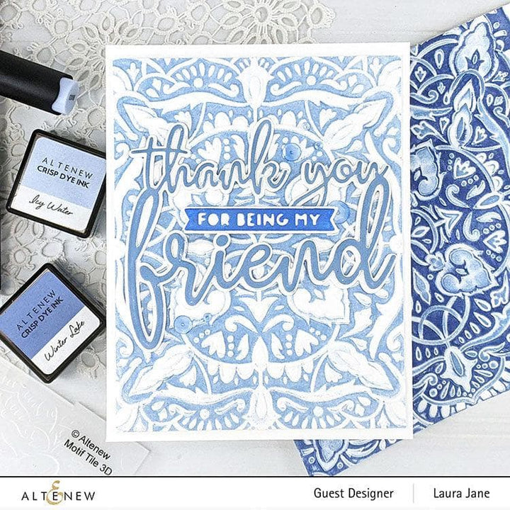 Part A-Glitz Art Craft Co.,LTD Embossing Folder Motif Tile 3D Embossing Folder