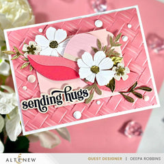 Natural Wicker Pattern 3D Embossing Folder