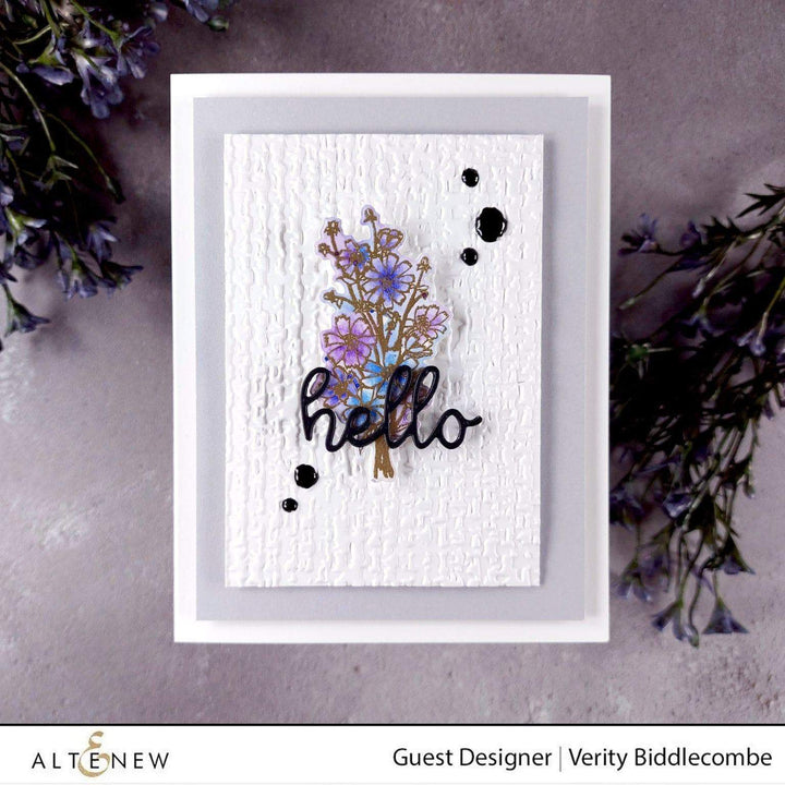 Part A-Glitz Art Craft Co.,LTD Embossing Folder Organic Linen 3D Embossing Folder