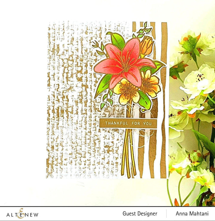 Part A-Glitz Art Craft Co.,LTD Embossing Folder Organic Linen 3D Embossing Folder