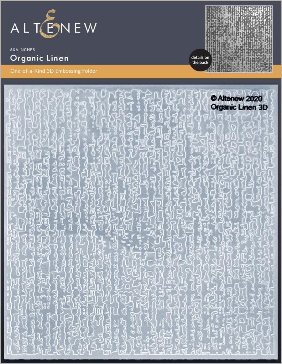 Part A-Glitz Art Craft Co.,LTD Embossing Folder Organic Linen 3D Embossing Folder