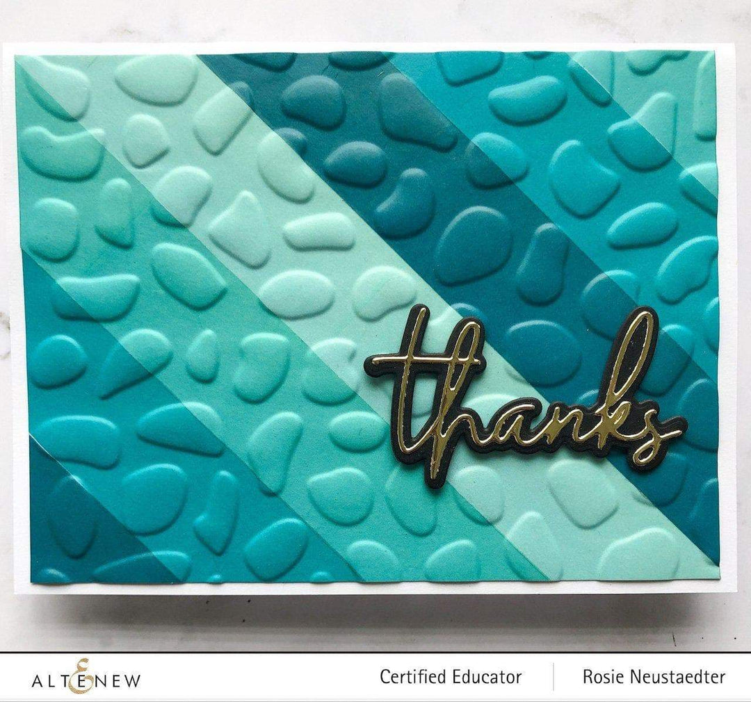Part A-Glitz Art Craft Co.,LTD Embossing Folder Organic Stones 3D Embossing Folder