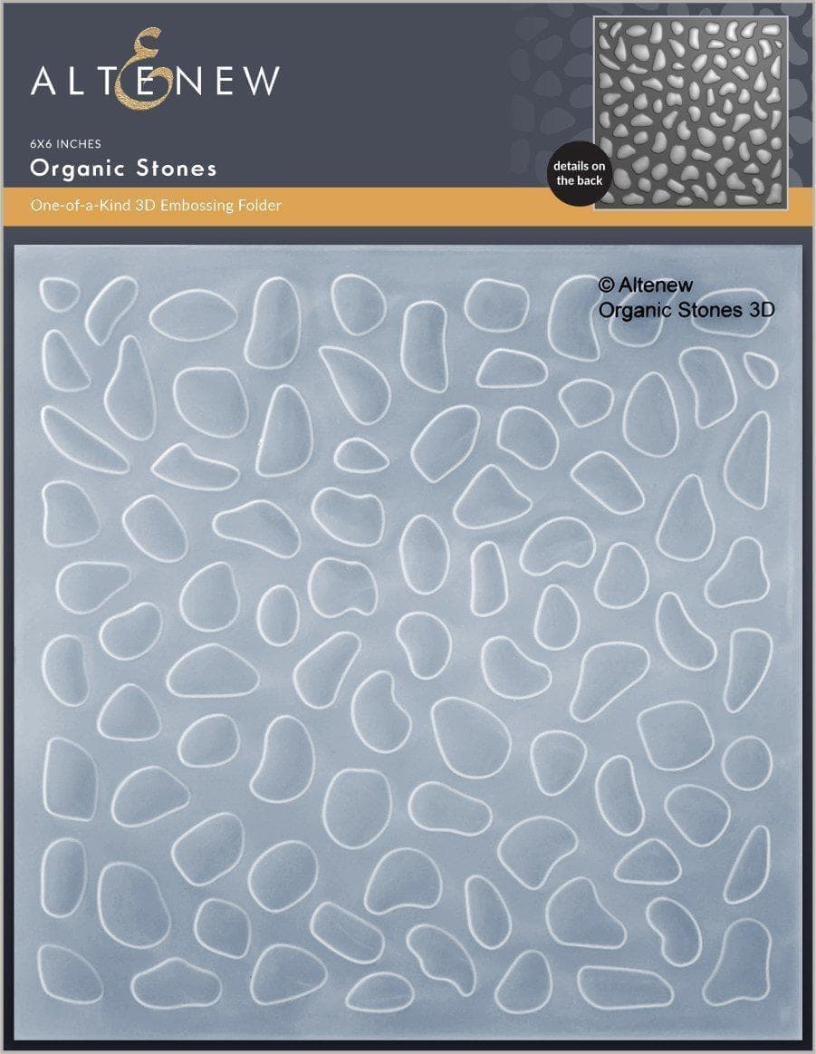 Part A-Glitz Art Craft Co.,LTD Embossing Folder Organic Stones 3D Embossing Folder