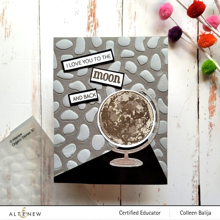 Part A-Glitz Art Craft Co.,LTD Embossing Folder Organic Stones 3D Embossing Folder