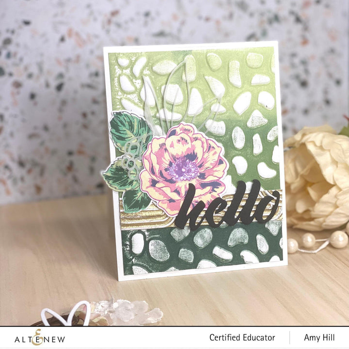 Part A-Glitz Art Craft Co.,LTD Embossing Folder Organic Stones 3D Embossing Folder