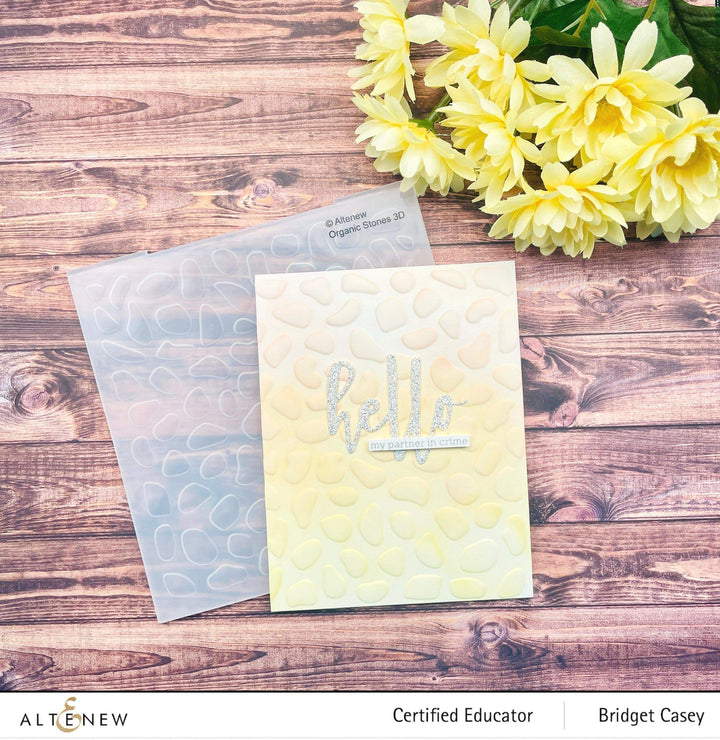 Part A-Glitz Art Craft Co.,LTD Embossing Folder Organic Stones 3D Embossing Folder