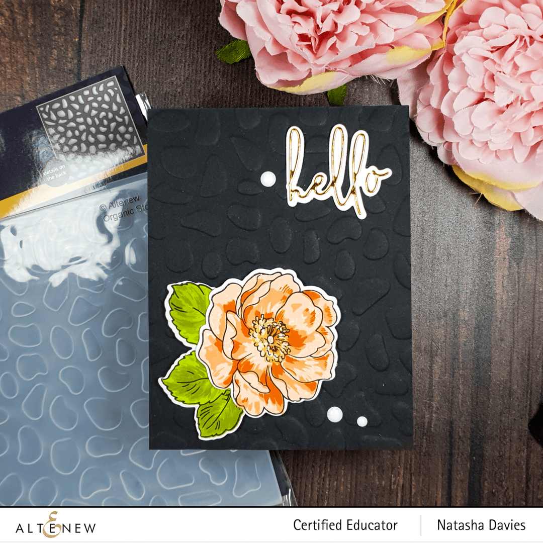 Part A-Glitz Art Craft Co.,LTD Embossing Folder Organic Stones 3D Embossing Folder