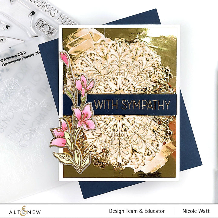 Part A-Glitz Art Craft Co.,LTD Embossing Folder Ornamental Feature 3D Embossing Folder